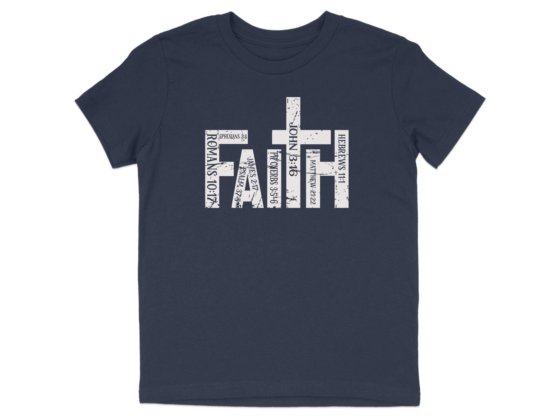 Faith Graphic Design Blue T-Shirt