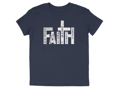 Faith Graphic Design Blue T-Shirt