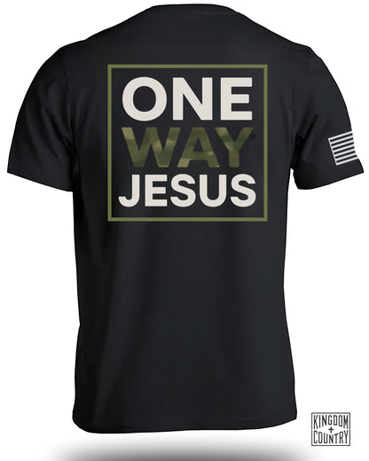 ONE WAY JESUS Graphic Tee Shirt product