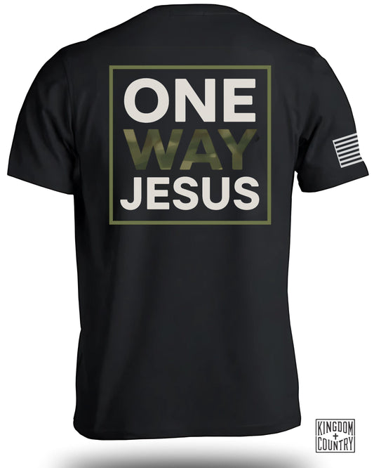 ONE WAY JESUS Graphic Tee Shirt product
