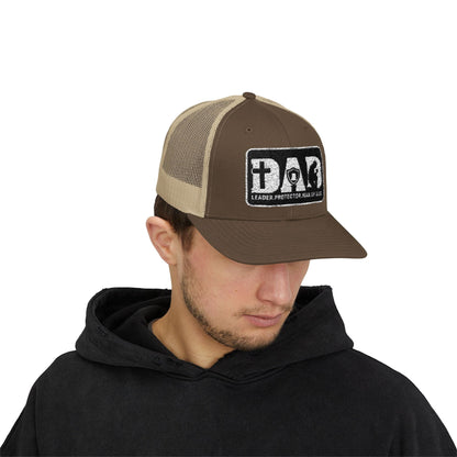 Dad-Leader Protector Man of God Snapback Trucker Cap