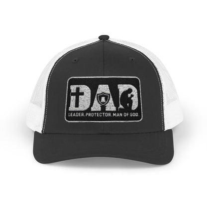 Dad-Leader Protector Man of God Snapback Trucker Cap