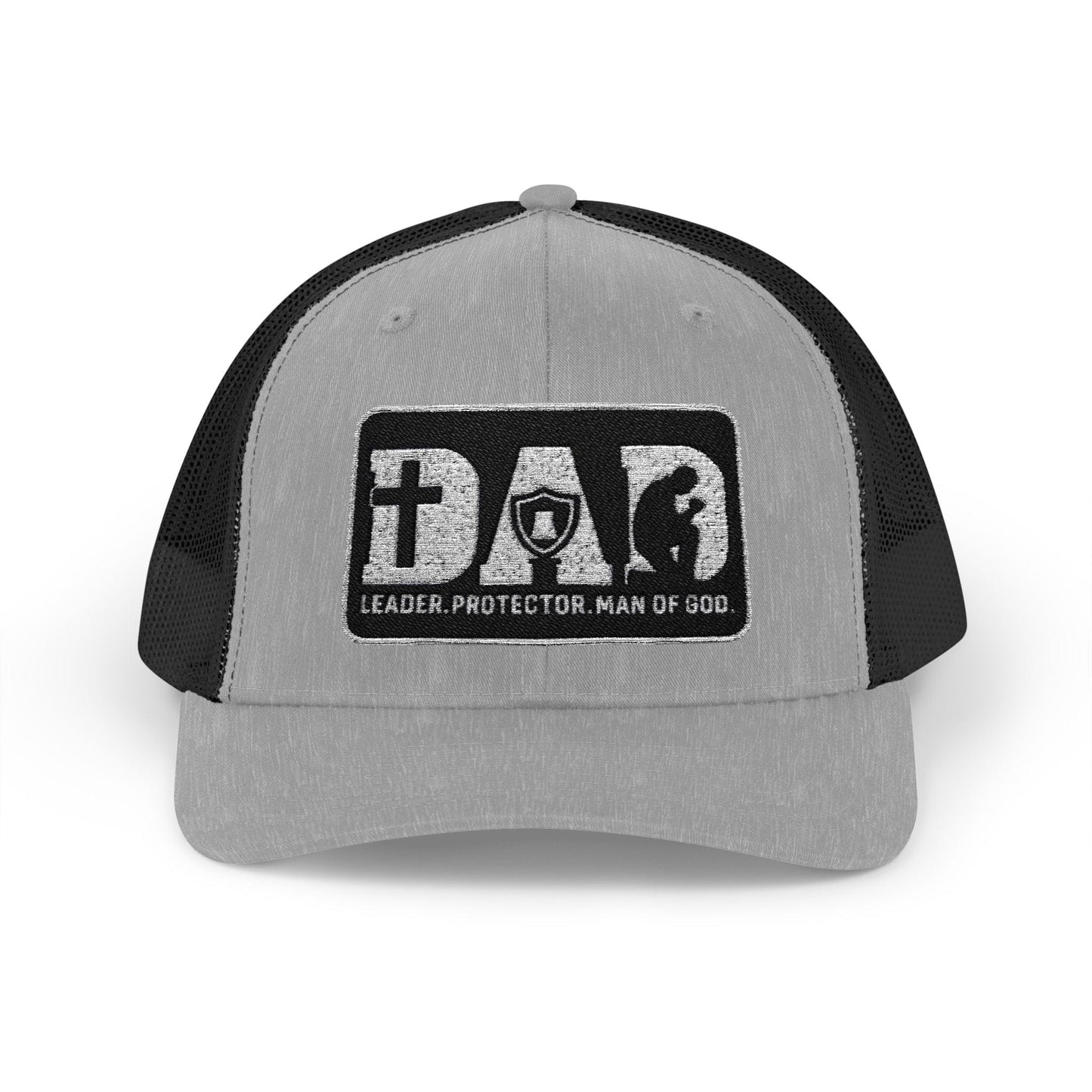 Dad-Leader Protector Man of God Snapback Trucker Cap