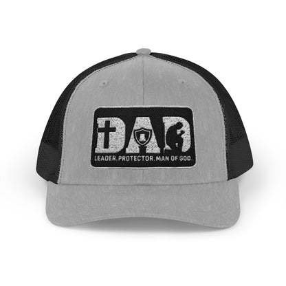 Dad-Leader Protector Man of God Snapback Trucker Cap