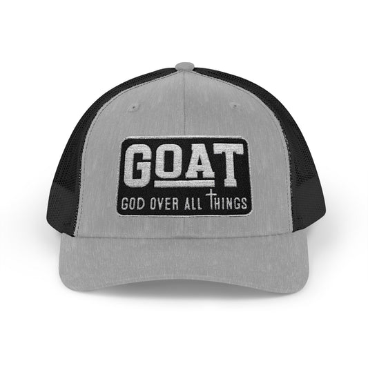 GOAT-God Over All Things Snapback Trucker Cap