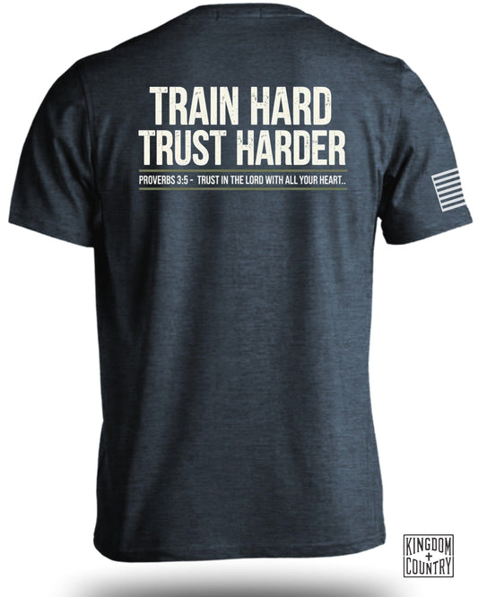 Train Hard Trust Harder Inspirational T-Shirt product