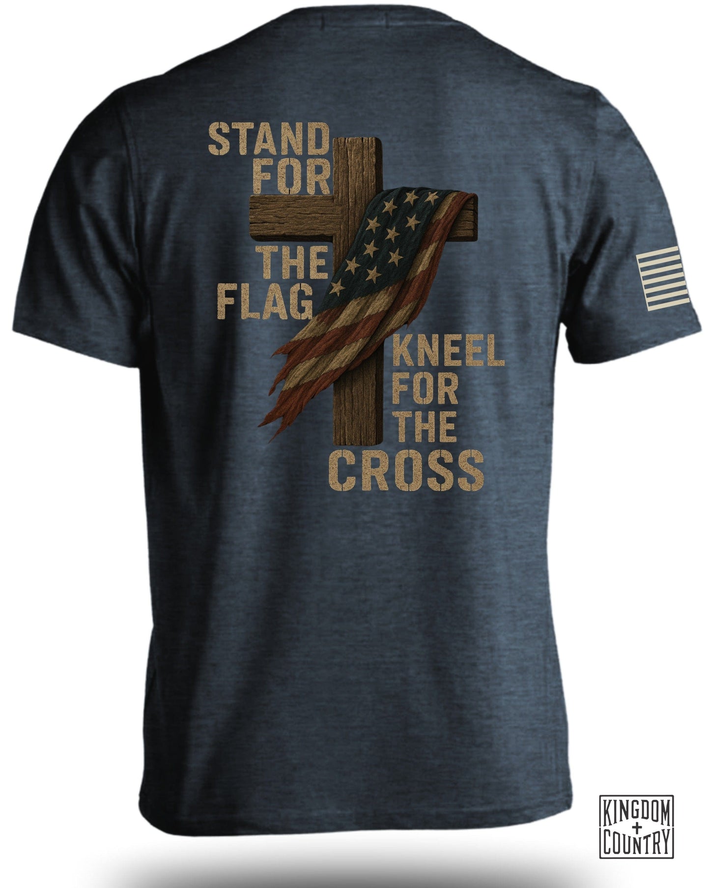Stand For The Flag Kneel For The Cross T-shirt product