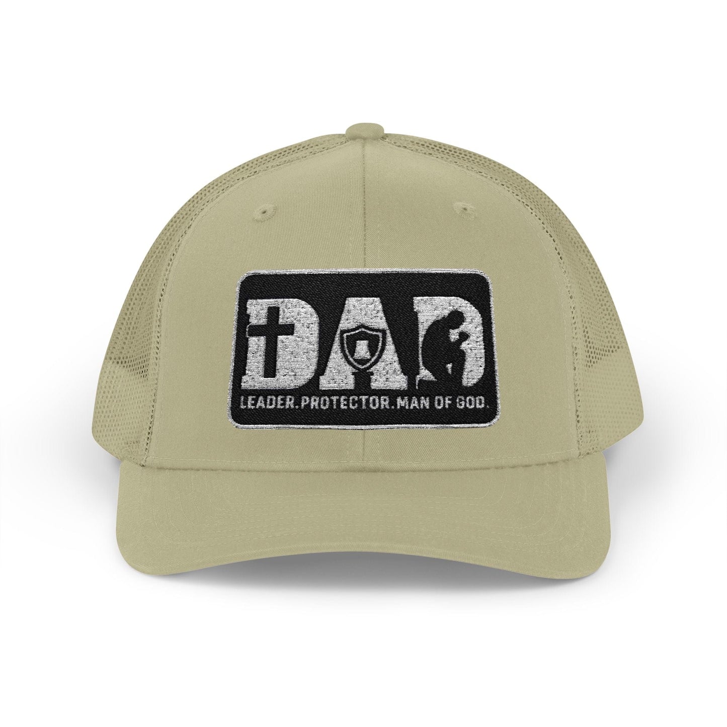 Dad-Leader Protector Man of God Snapback Trucker Cap
