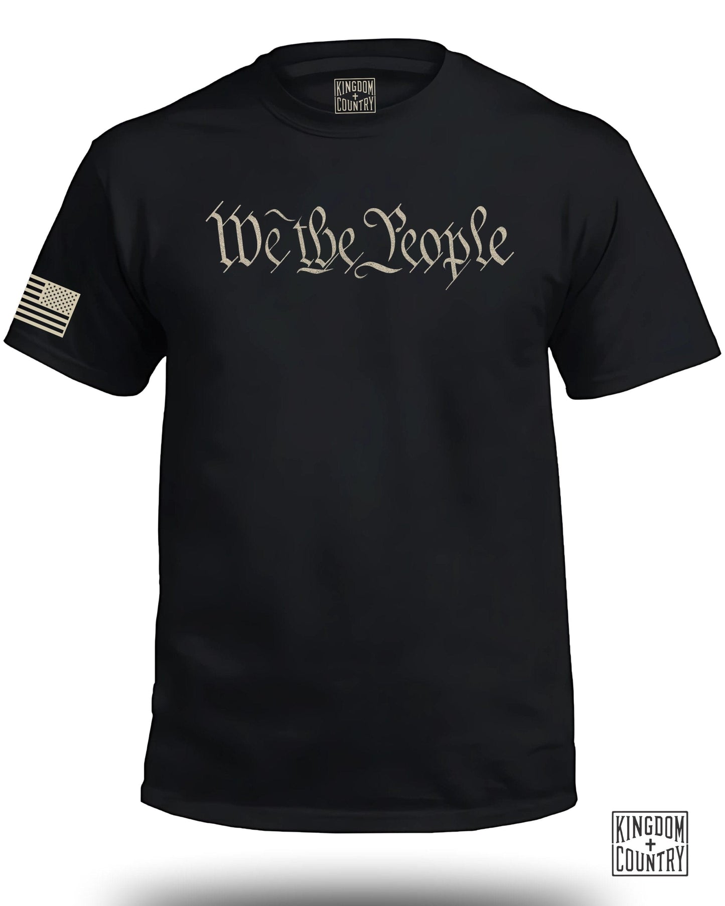 We The People Flag Design Black T-Shirt product