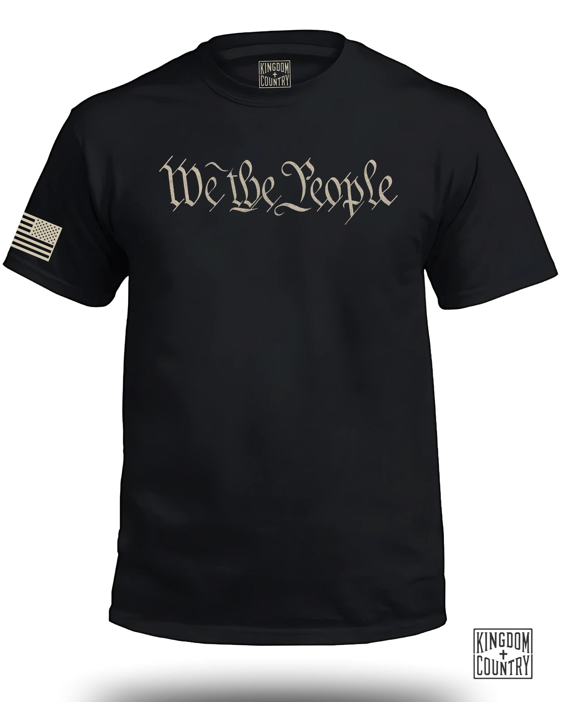 We The People Flag Design Black T-Shirt product