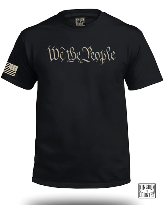 We The People Flag Design Black T-Shirt product