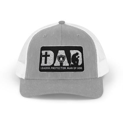 Dad-Leader Protector Man of God Snapback Trucker Cap