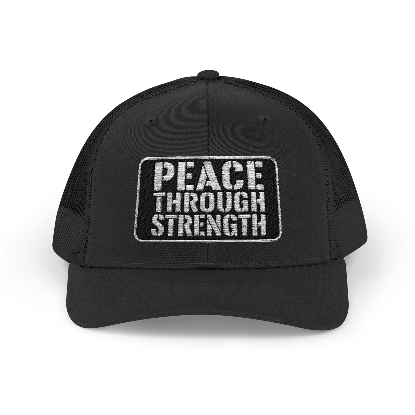Peace Through Strength Snapback Trucker Cap