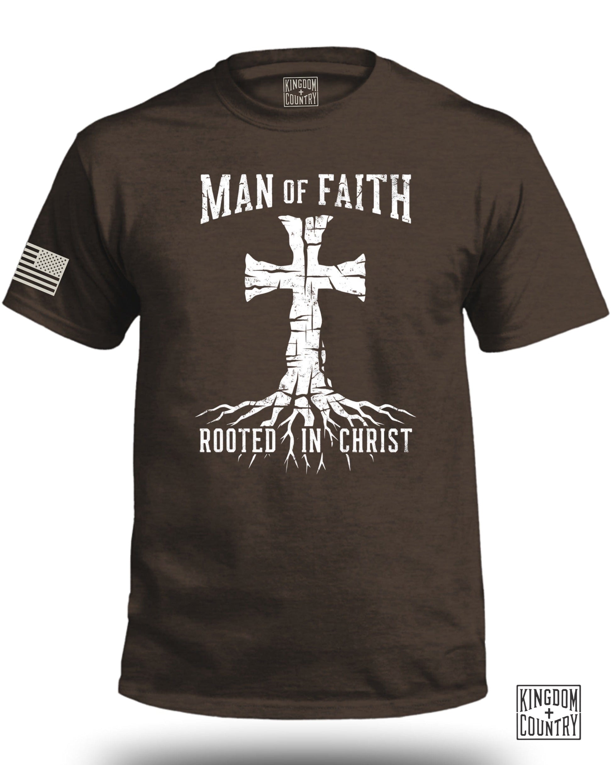 Man of Faith Rooted in Christ T-Shirt product type