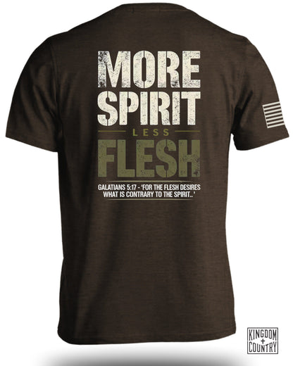 More Spirit Less Flesh Galatians 5:17 T-shirt product type