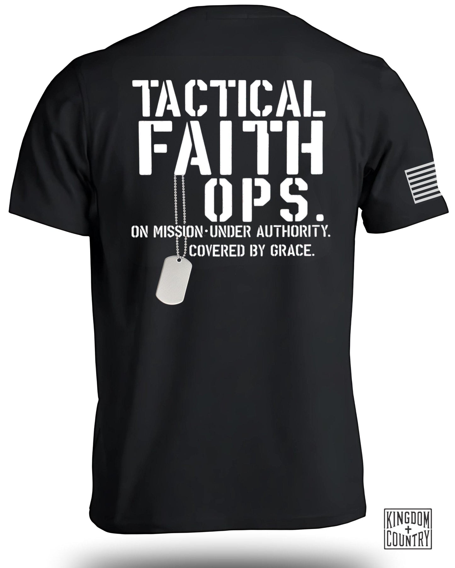 Tactical Faith Ops Black T-Shirt Christian Apparel product type