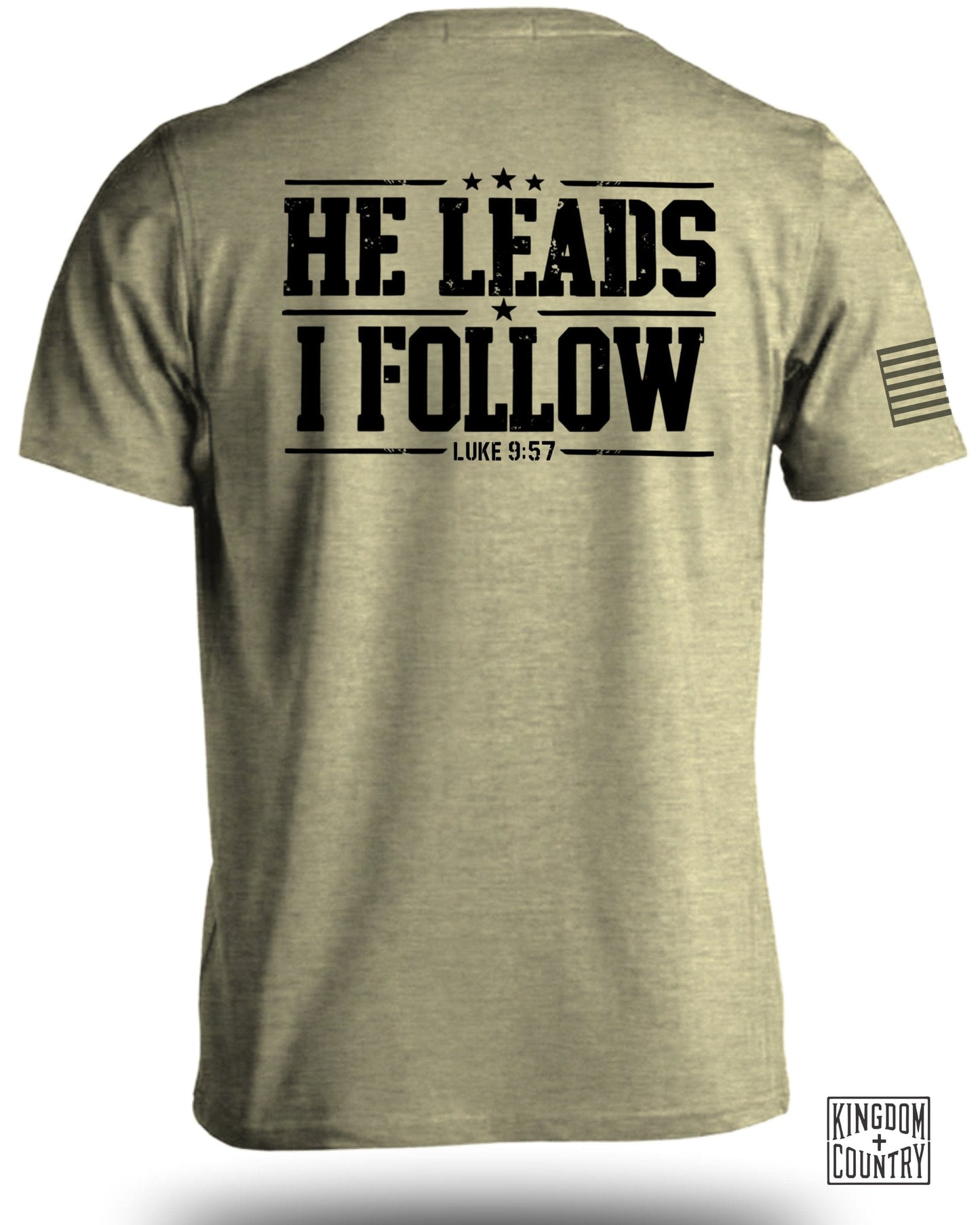 He Leads I Follow Luke 9:57 Text Graphic product
