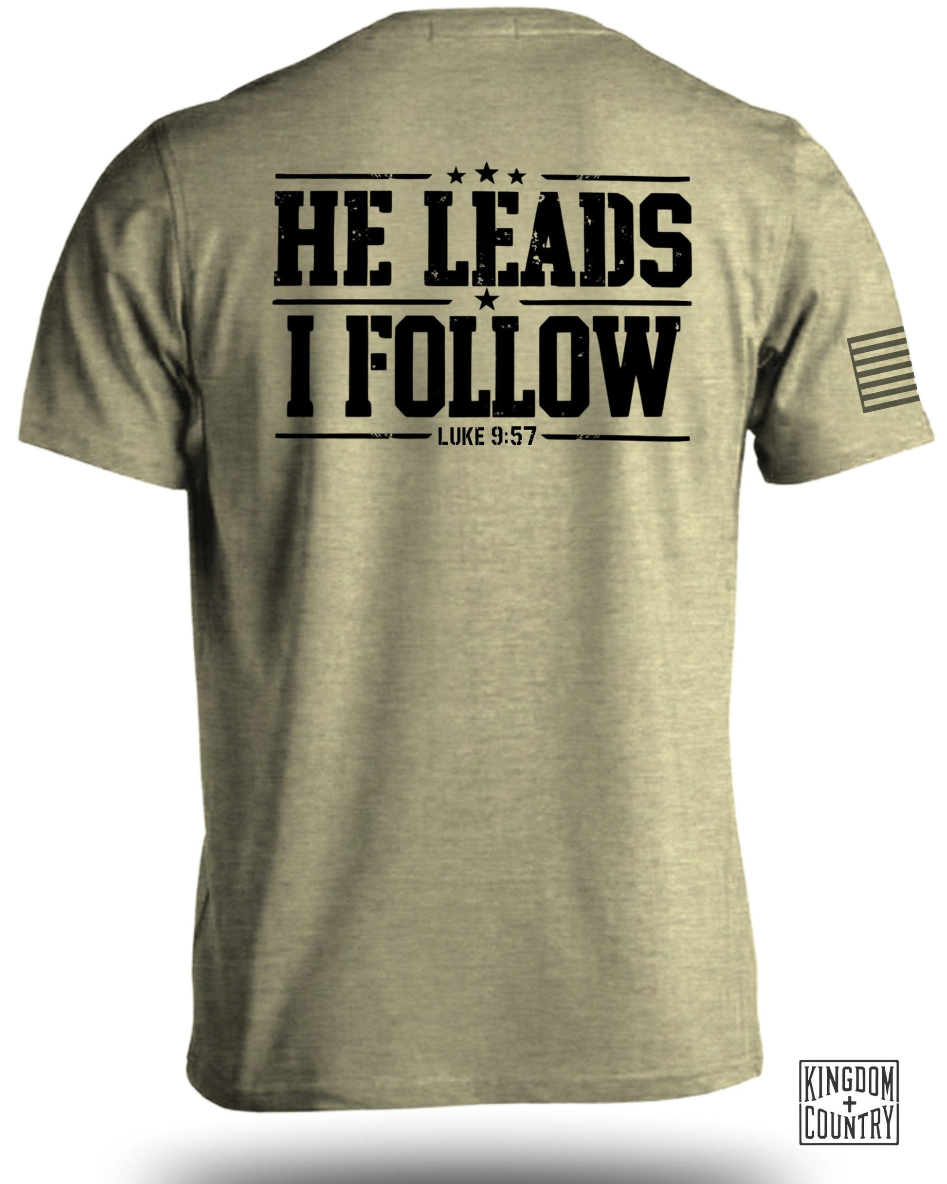 He Leads I Follow Luke 9:57 Text Graphic product