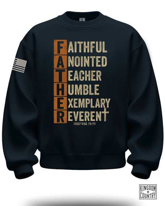 Faithful Anointed Teacher Humble Exemplary Reverent sweatshirt