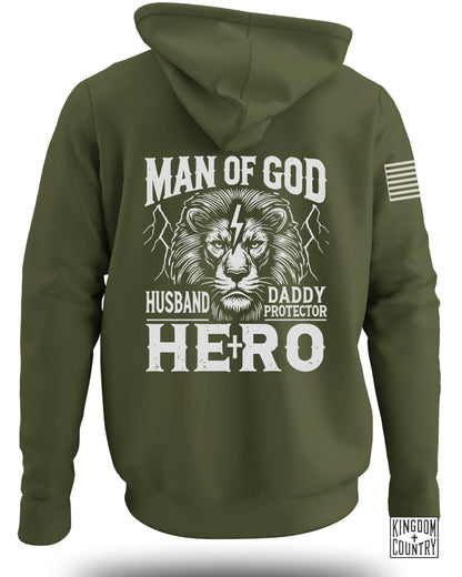 Man of God Hero Husband Daddy Protector Hoodie product