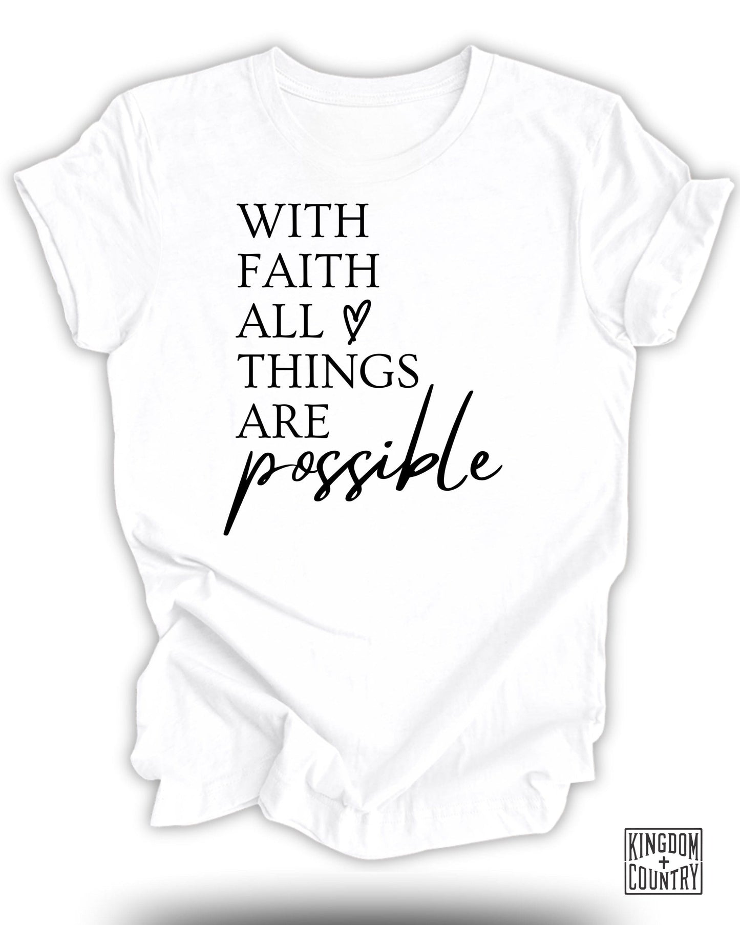 Inspirational With Faith All Things Possible product type