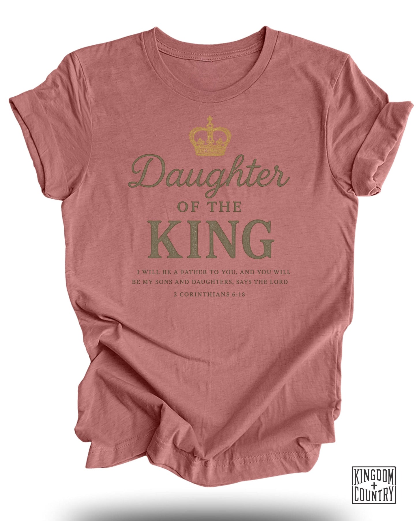 Daughter of the King Inspirational T-Shirt product type