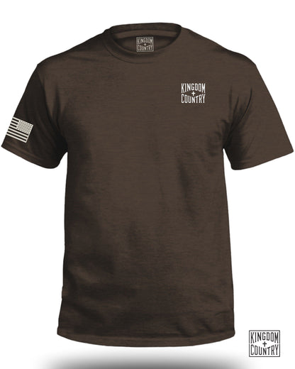 Kingdom Country Flag Print Brown T-shirt product