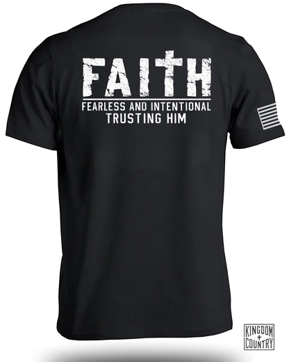 Faith Trusting Him T-shirt Christian Clothing Product