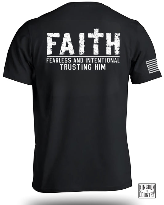 Faith Trusting Him T-shirt Christian Clothing Product