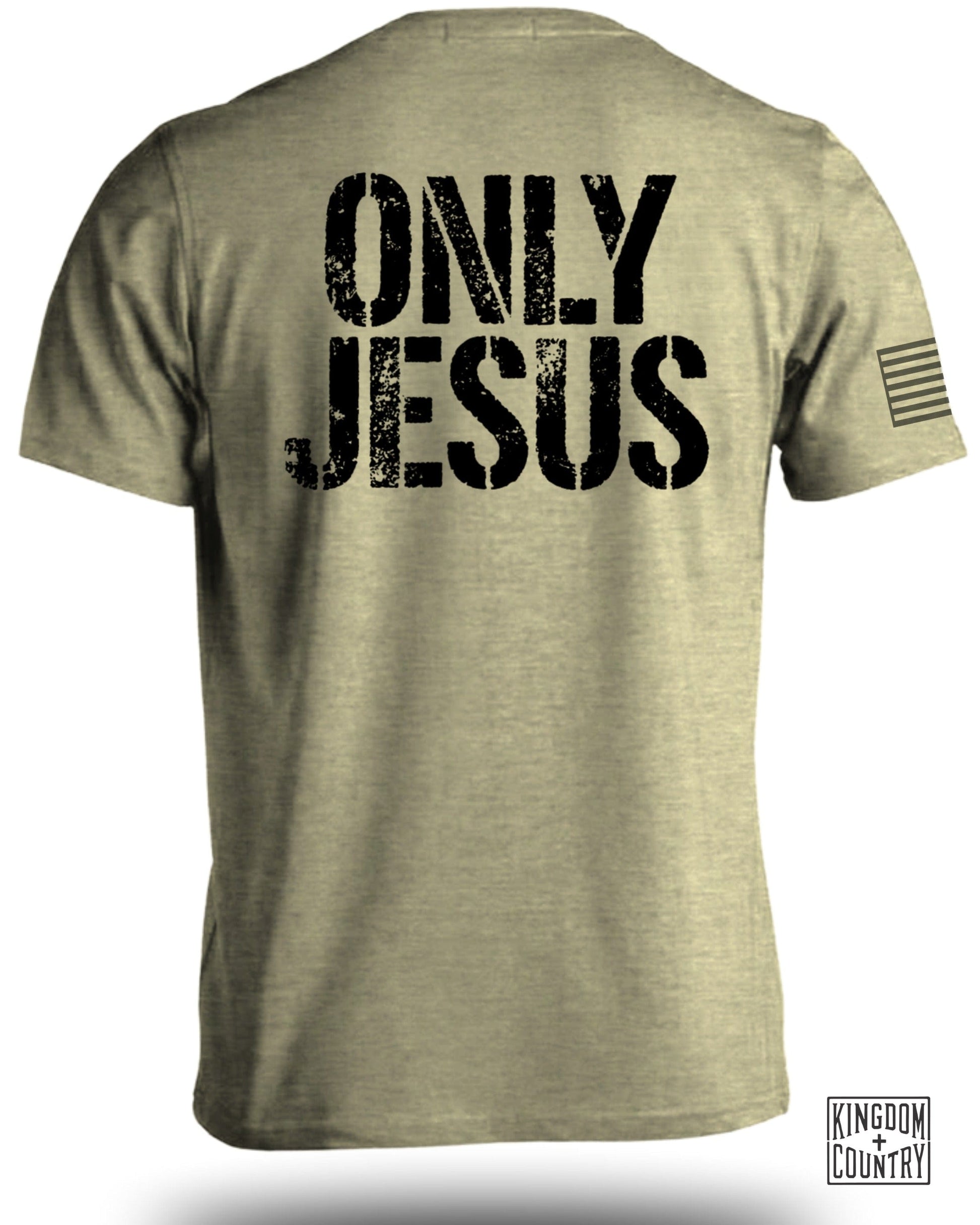 ONLY JESUS Graphic Patriotic Flag T-shirt product