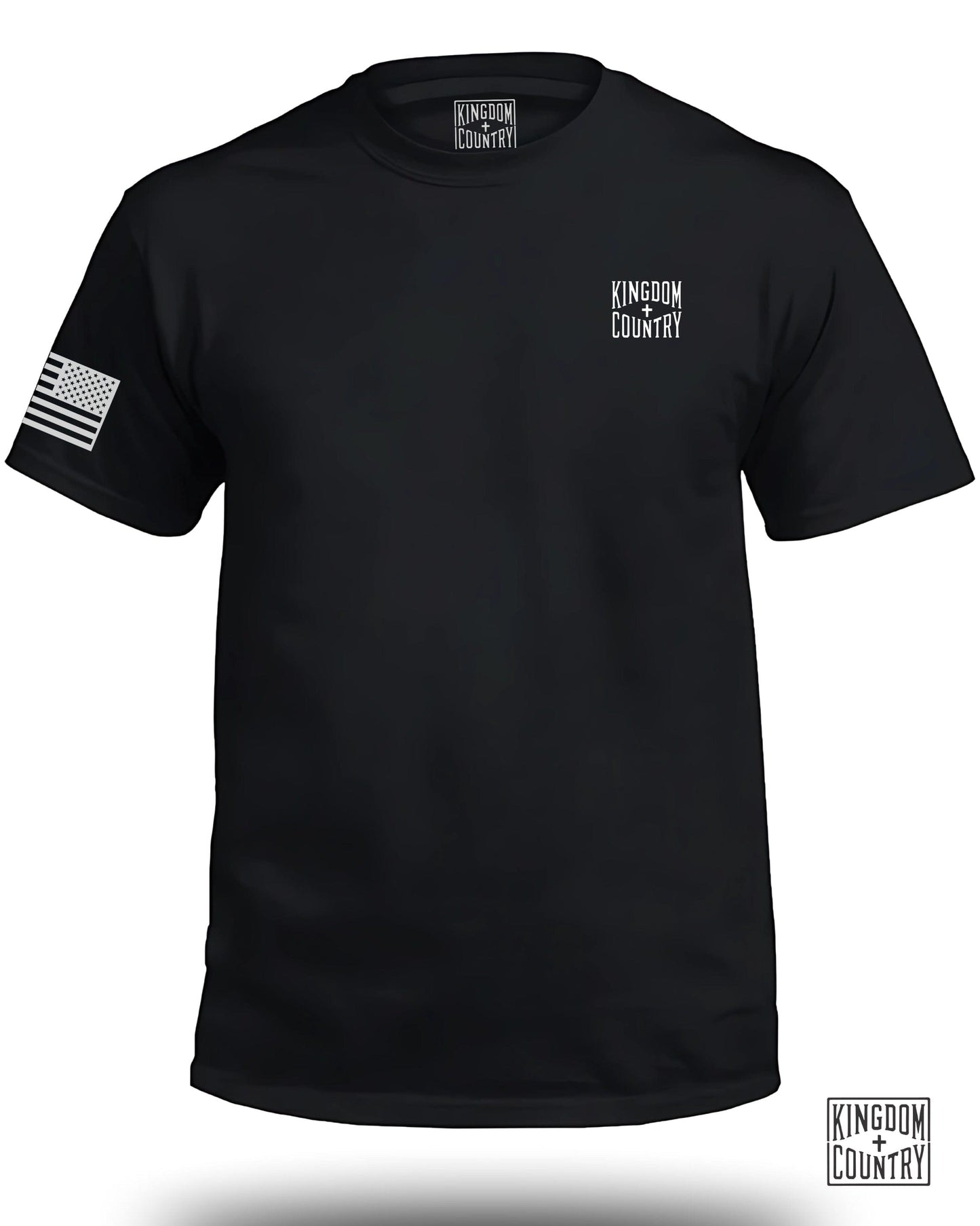 Kingdom Country American Flag Black T-Shirt product