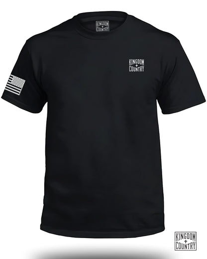 Kingdom Country American Flag Black T-Shirt product
