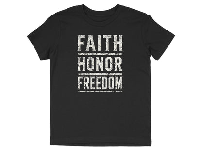 Faith Honor Freedom Graphic Logo T-Shirt