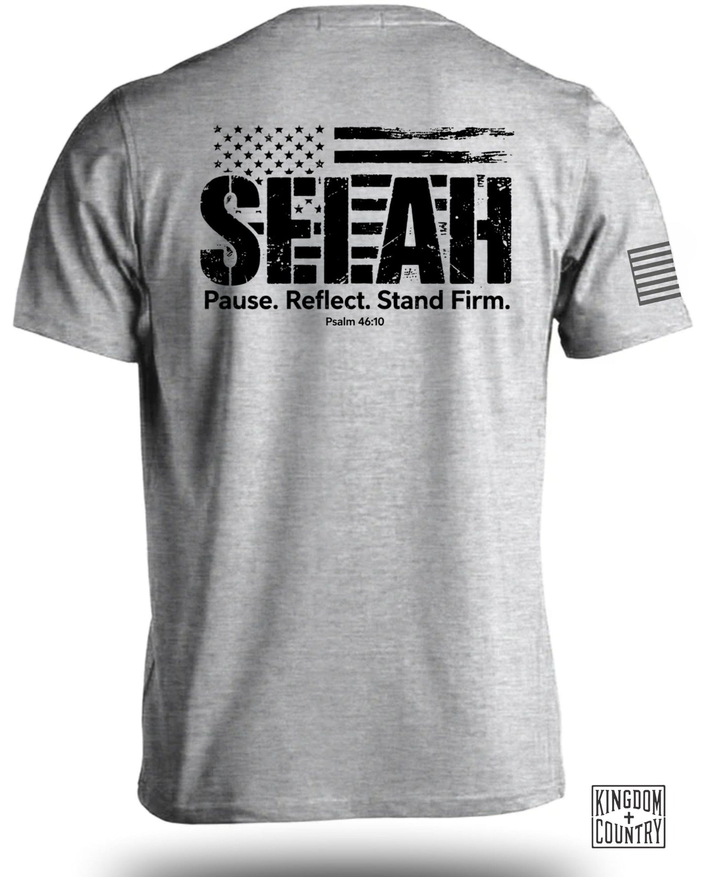 Patriotic Pause Reflect Stand Firm Graphic Shirt product