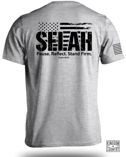 Patriotic Pause Reflect Stand Firm Graphic Shirt product