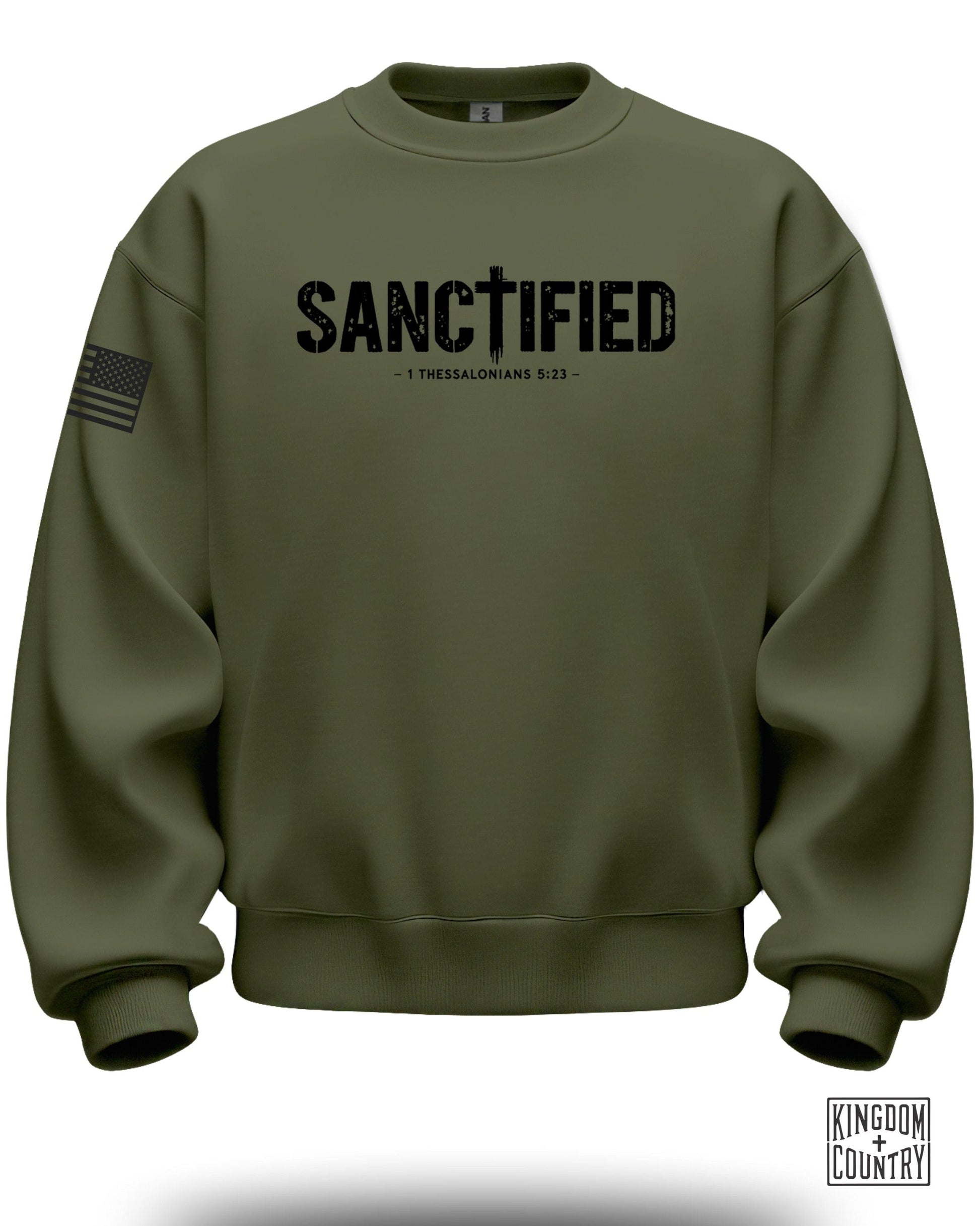 SANCTIFIED 1 THESSALONIANS 5:23 Crewneck Sweatshirt