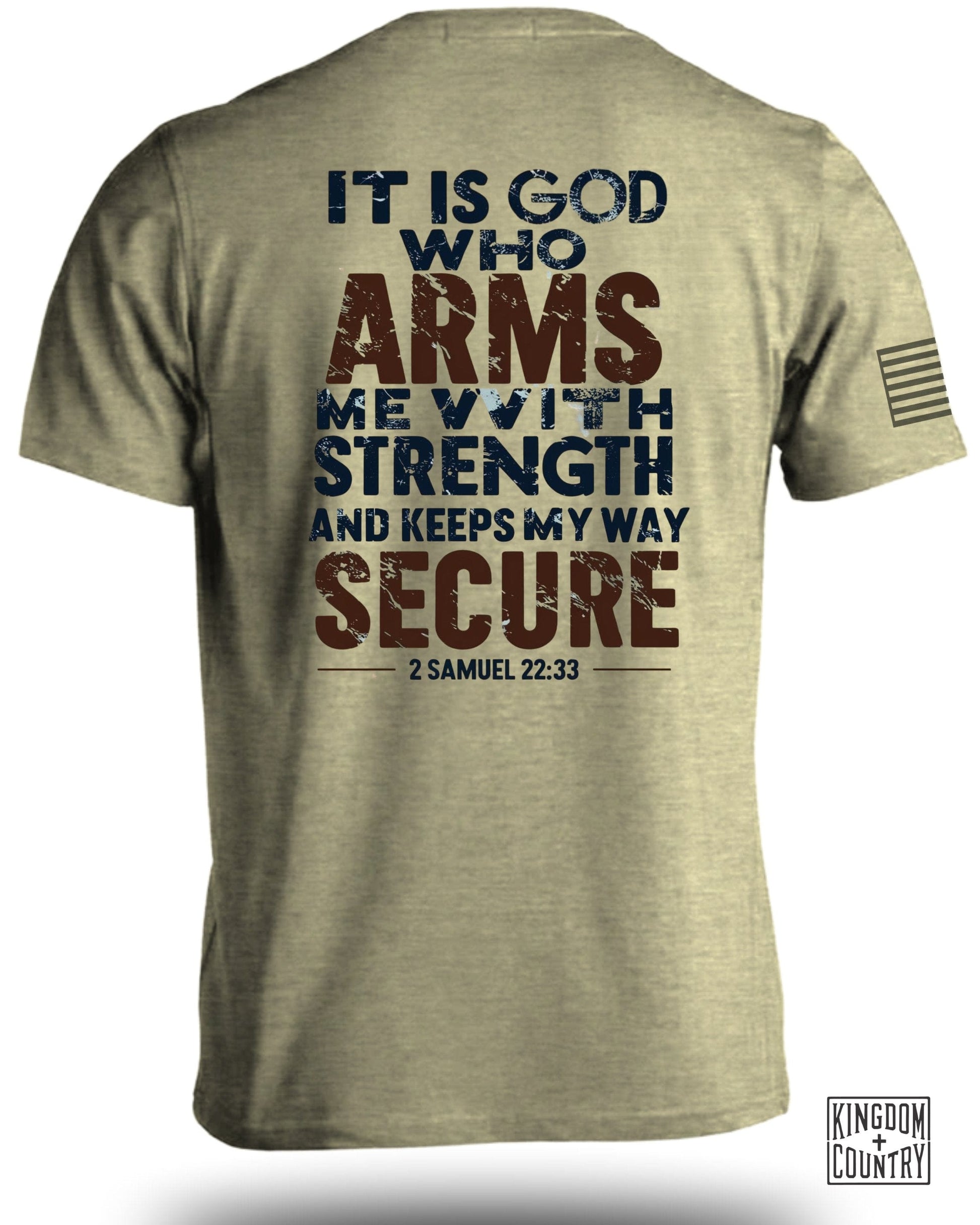 It Is God Who Arms Me With Strength T-Shirt product type