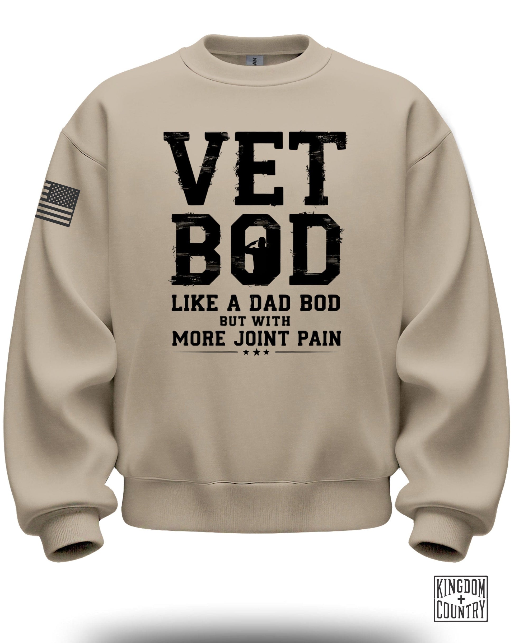 Vet Bod Like a Dad Bod with More Joint Pain sweatshirt