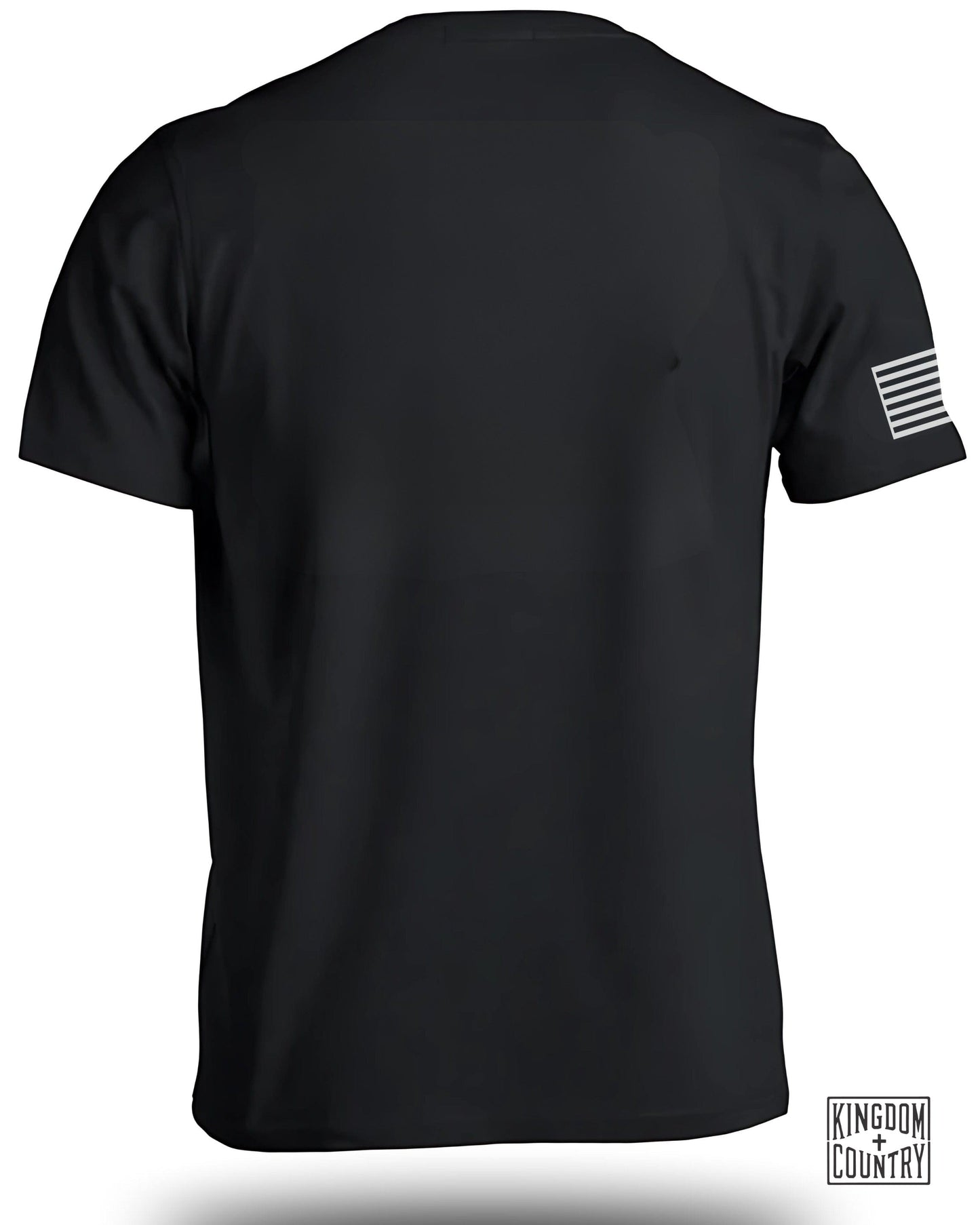 Kingdom Country Black T Shirt with Flag Design product type
