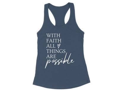 With Faith All Things Are Possible tank top product