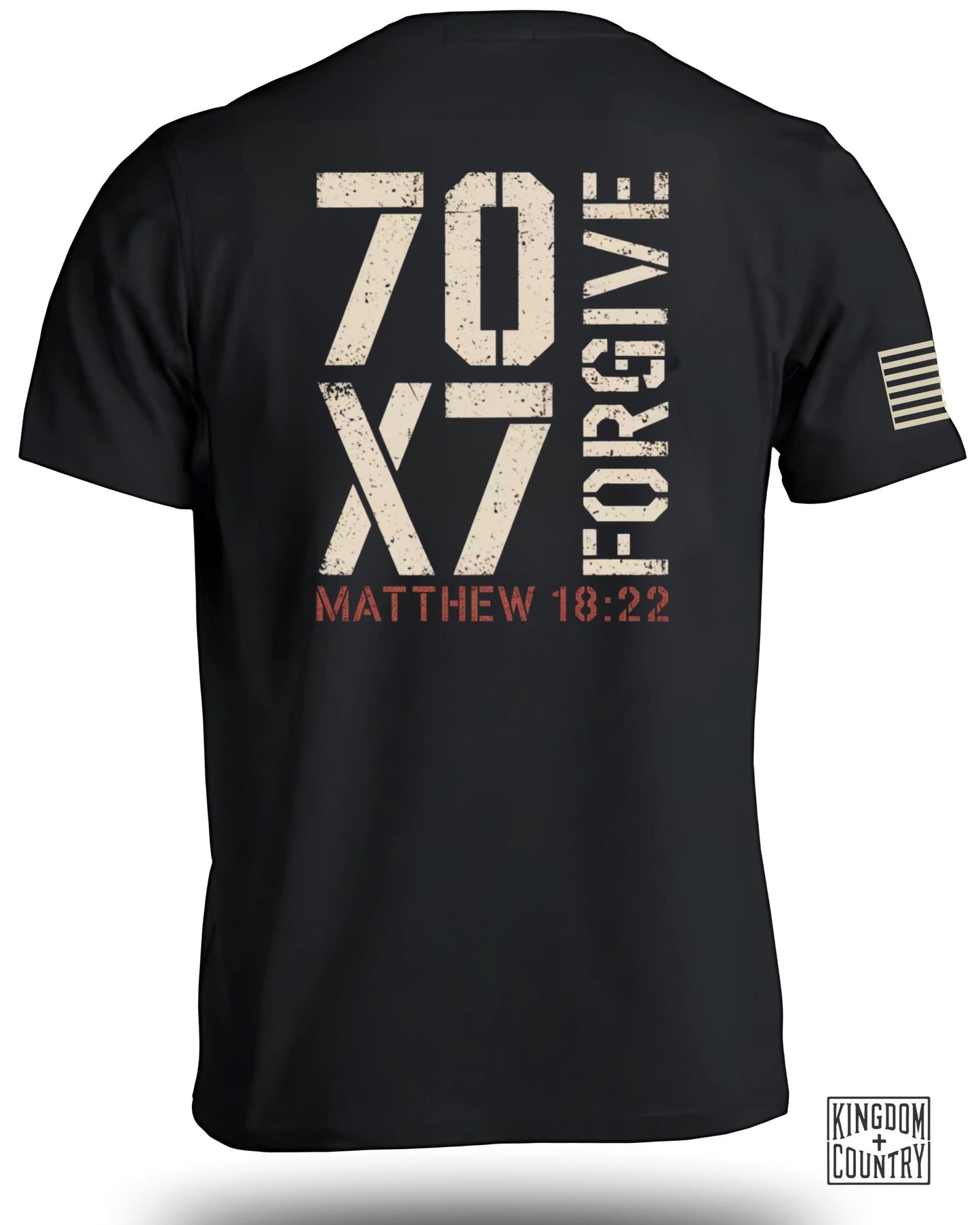 Matthew 18:22 70x7 Forgive Printed T-Shirt product type