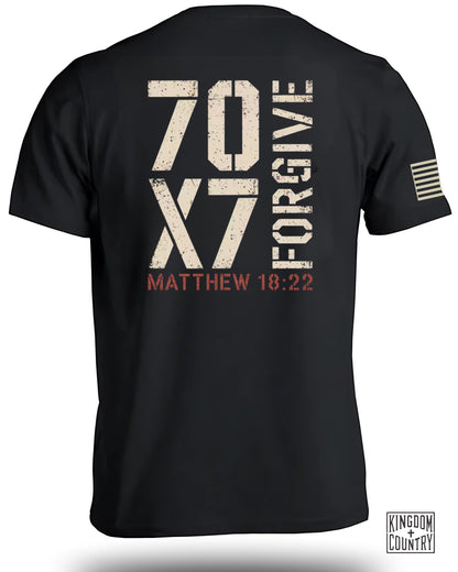 Matthew 18:22 70x7 Forgive Printed T-Shirt product type