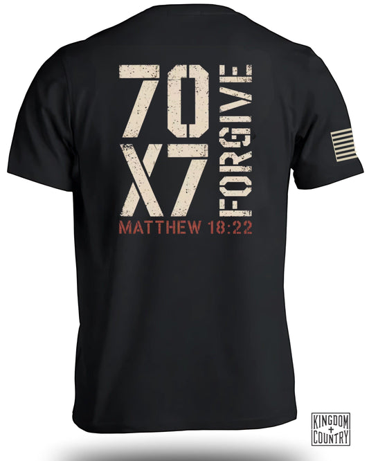 Matthew 18:22 70x7 Forgive Printed T-Shirt product type