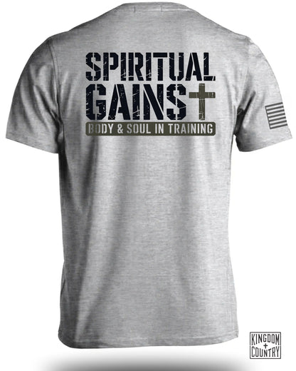 Spiritual Gains Body and Soul in Training Shirt product