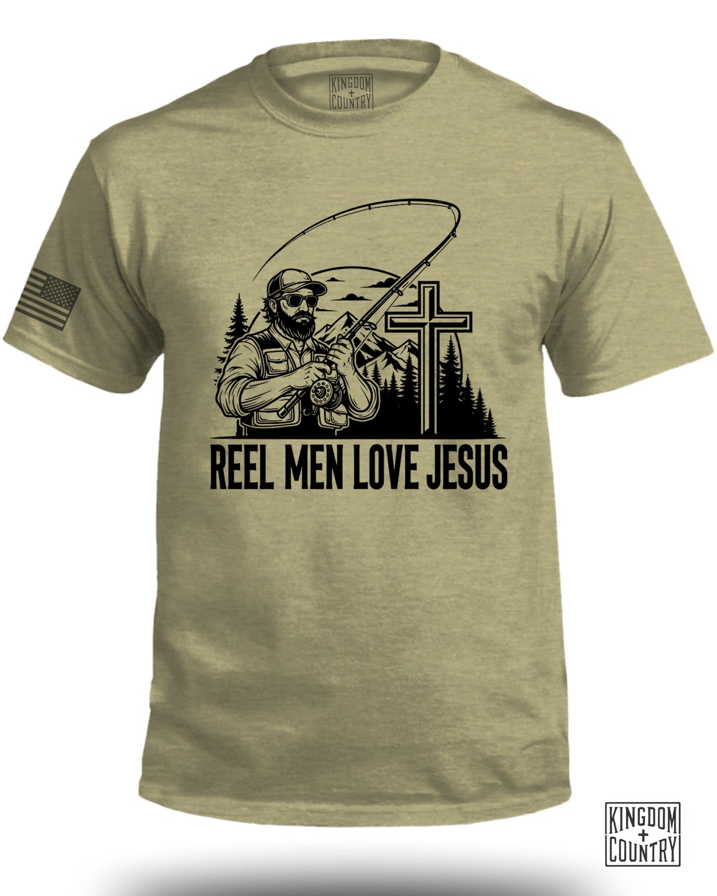 Reel Men Love Jesus Fishing T-shirt Product Type