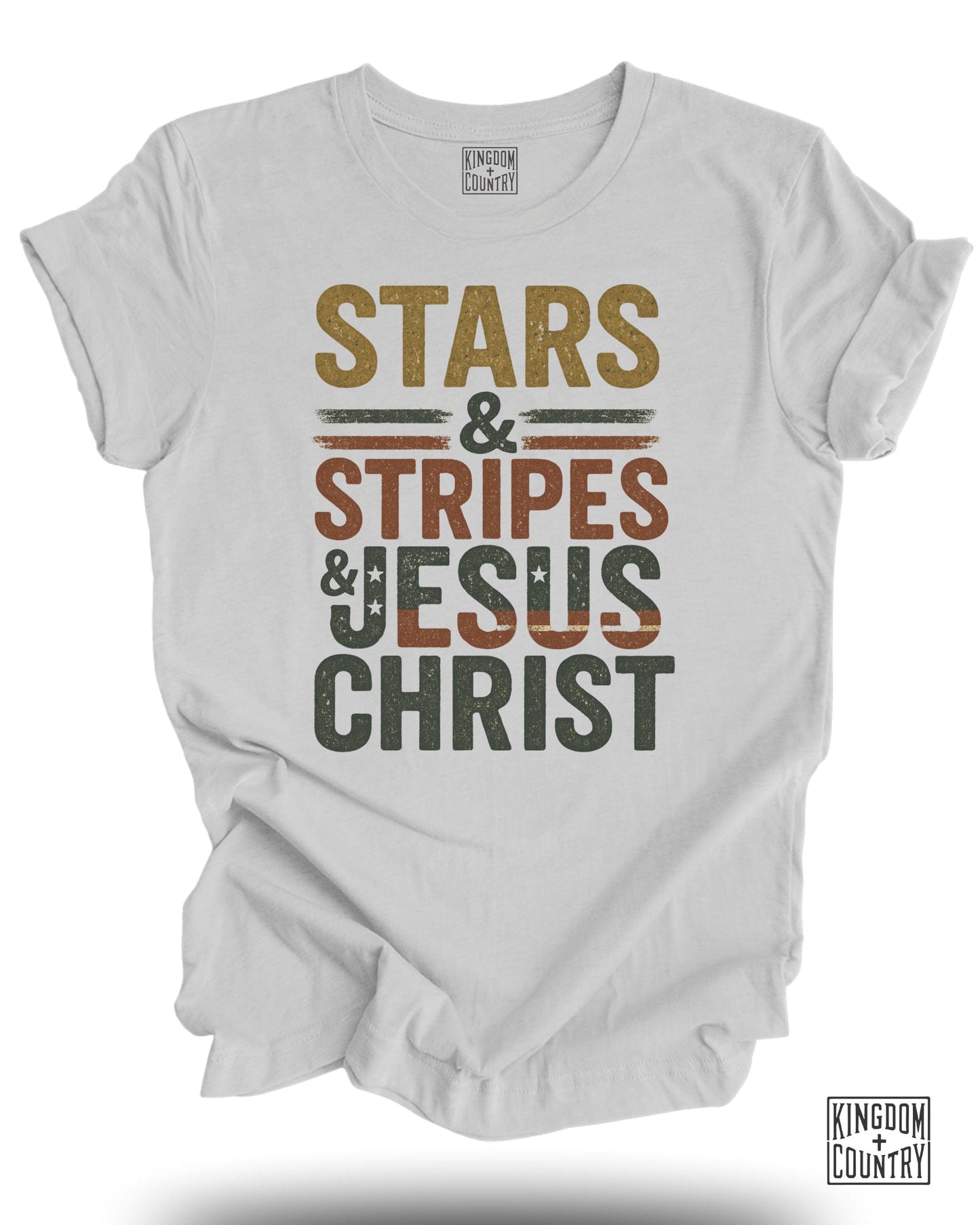 Stars Stripes & Jesus Christ T-shirt product