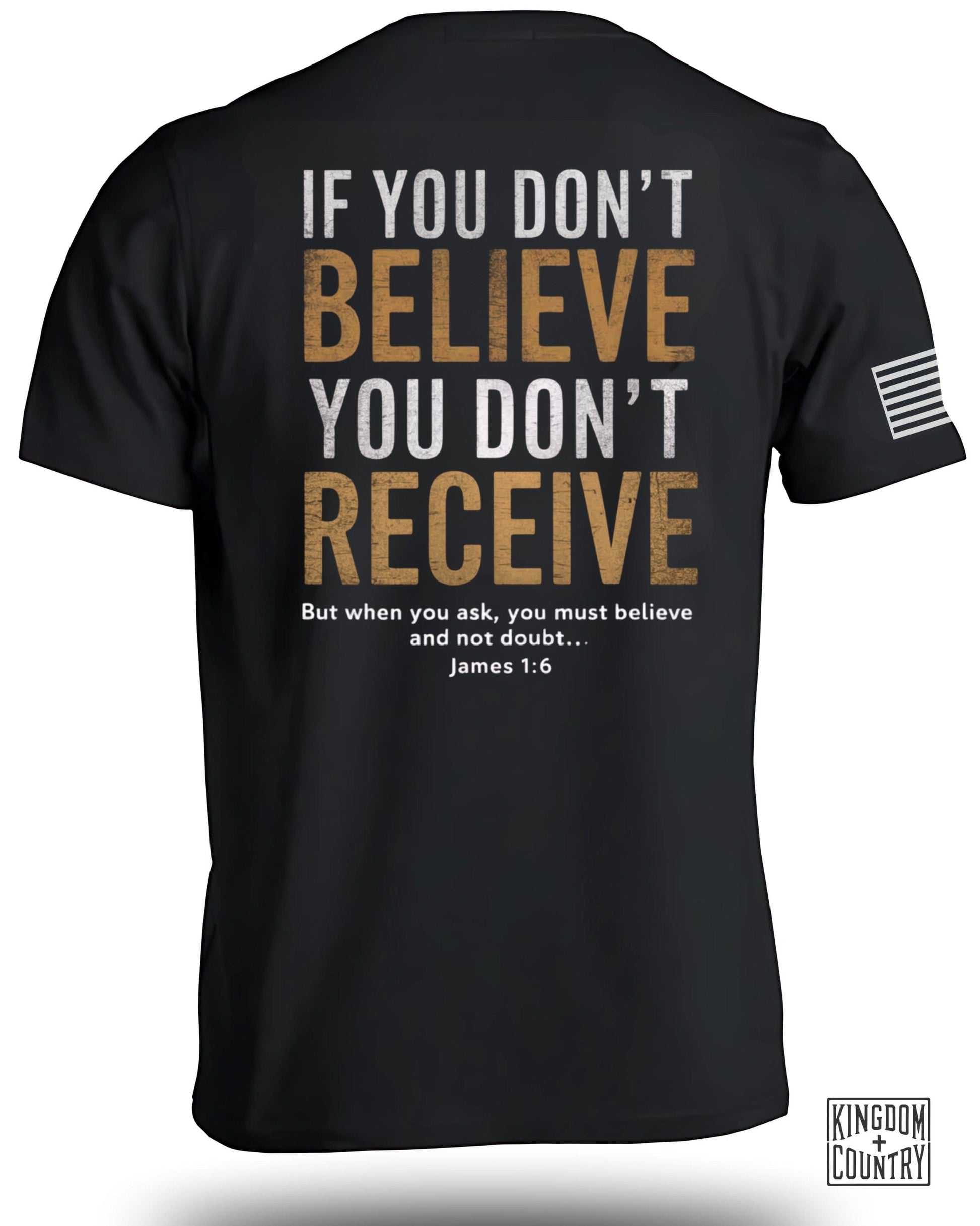 Inspirational Faith Message T-shirt Believe Receive product type
