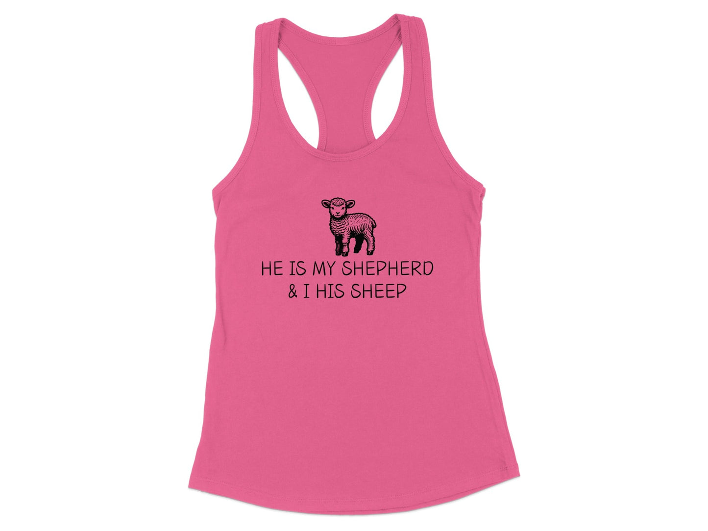 He Is My Shepherd And I His Sheep Tank Top product type