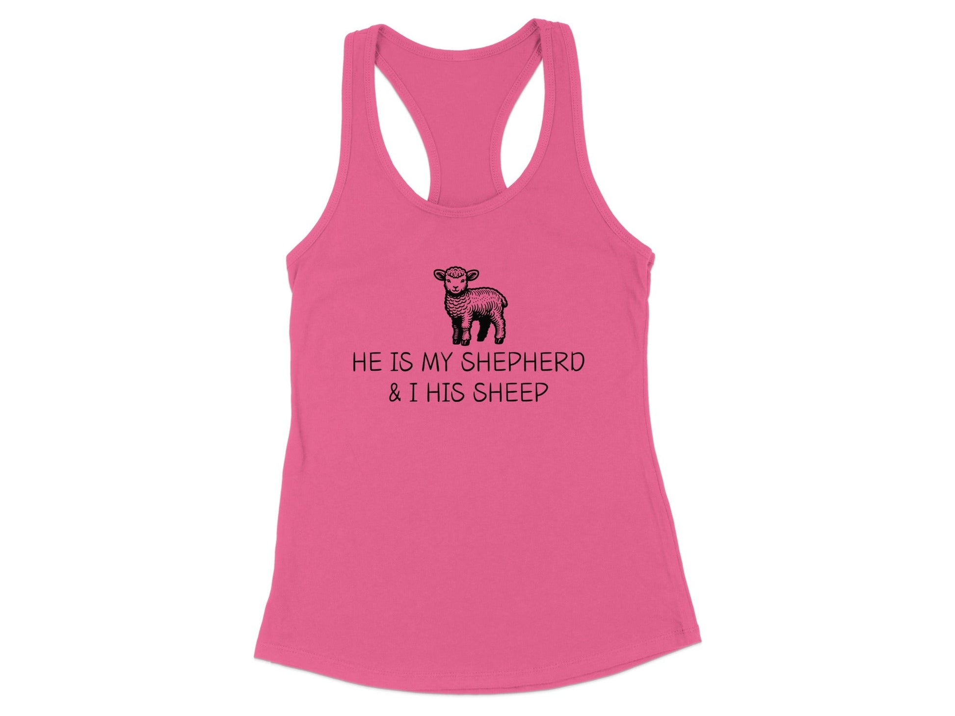 He Is My Shepherd And I His Sheep Tank Top product type