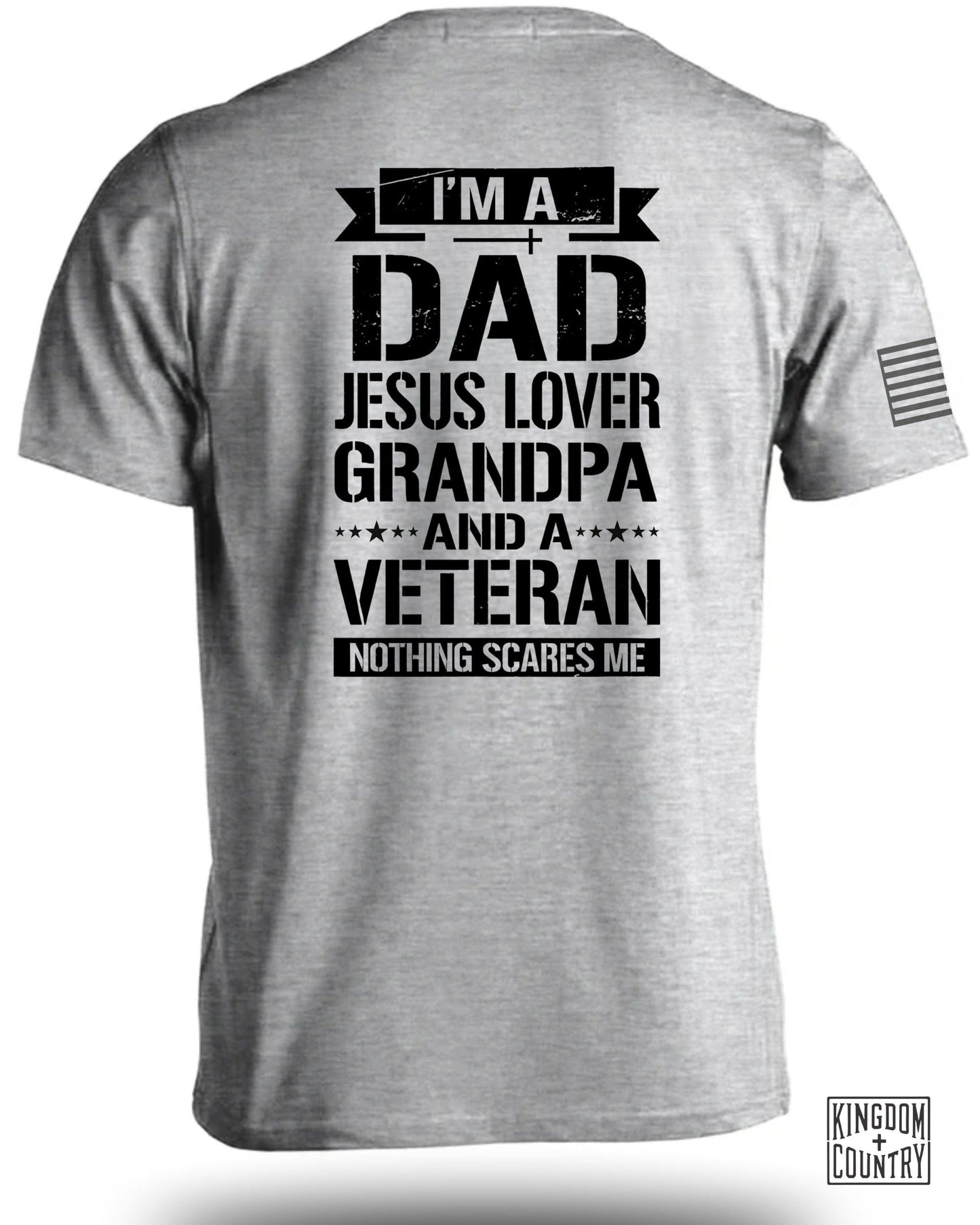 I'm A Dad Jesus Lover Grandpa Veteran Graphic Shirt product